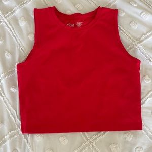Zyia red crop top